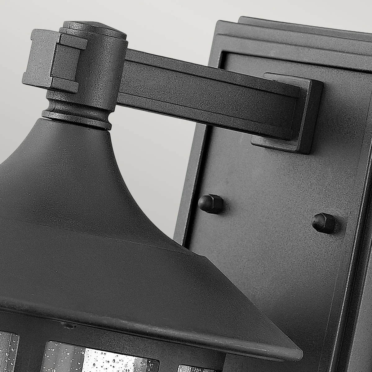 Freeport Small/Medium/Large Wall Lantern - Textured Black/White Finish - Image 7