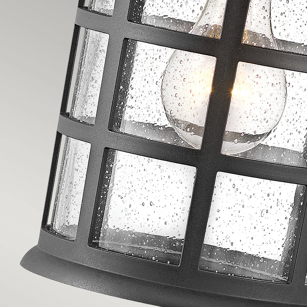 Freeport Small/Medium/Large Wall Lantern - Textured Black/White Finish - Image 9