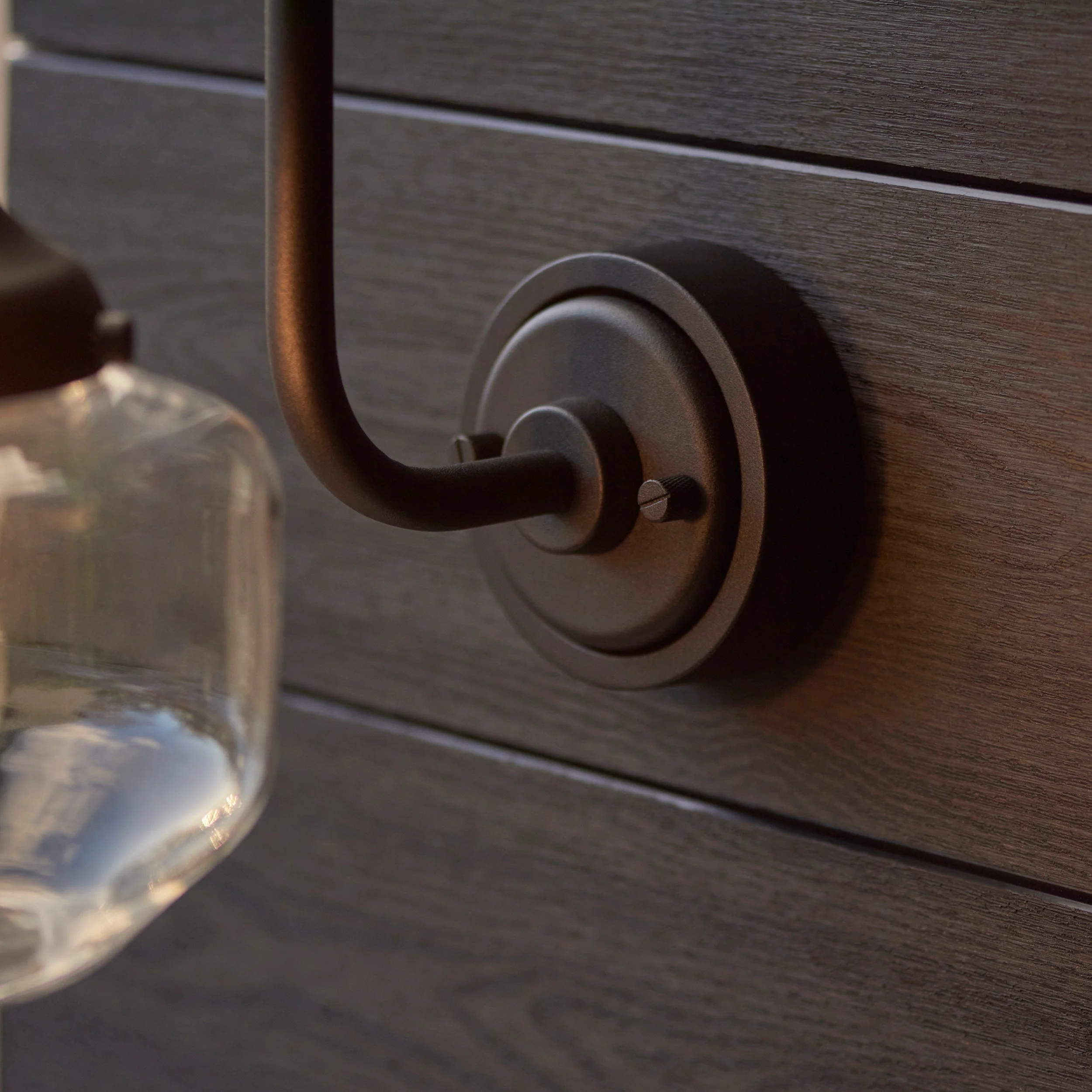 Fresco Outdoor Wall Light - Matt Black / Brushed Silver - Image 14