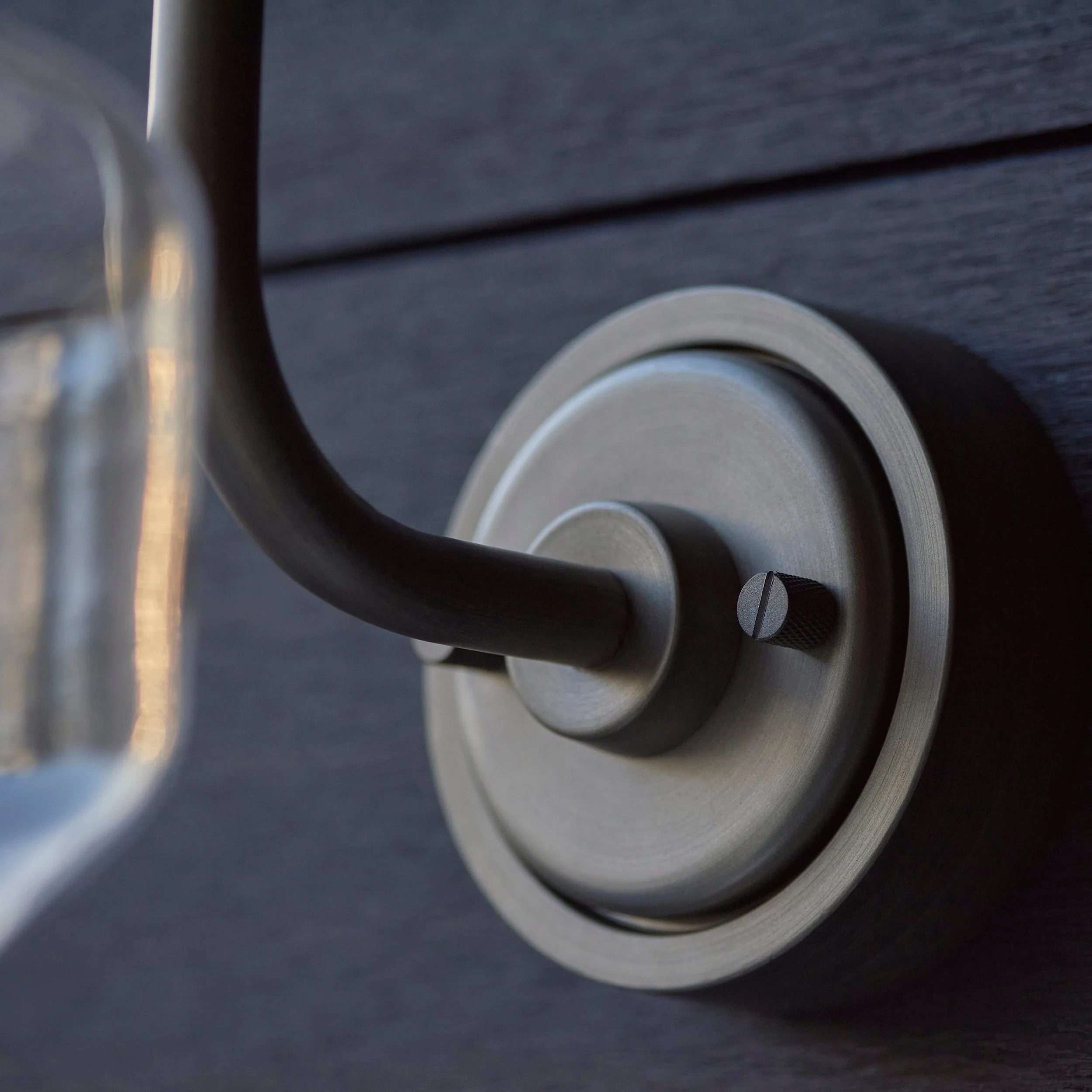Fresco Outdoor Wall Light - Matt Black / Brushed Silver - Image 9