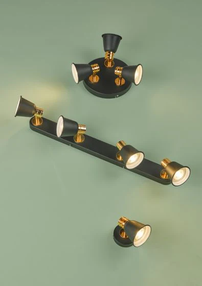 Fry 4Lt Bar Spotlight Black & Rose Gold - Image 3