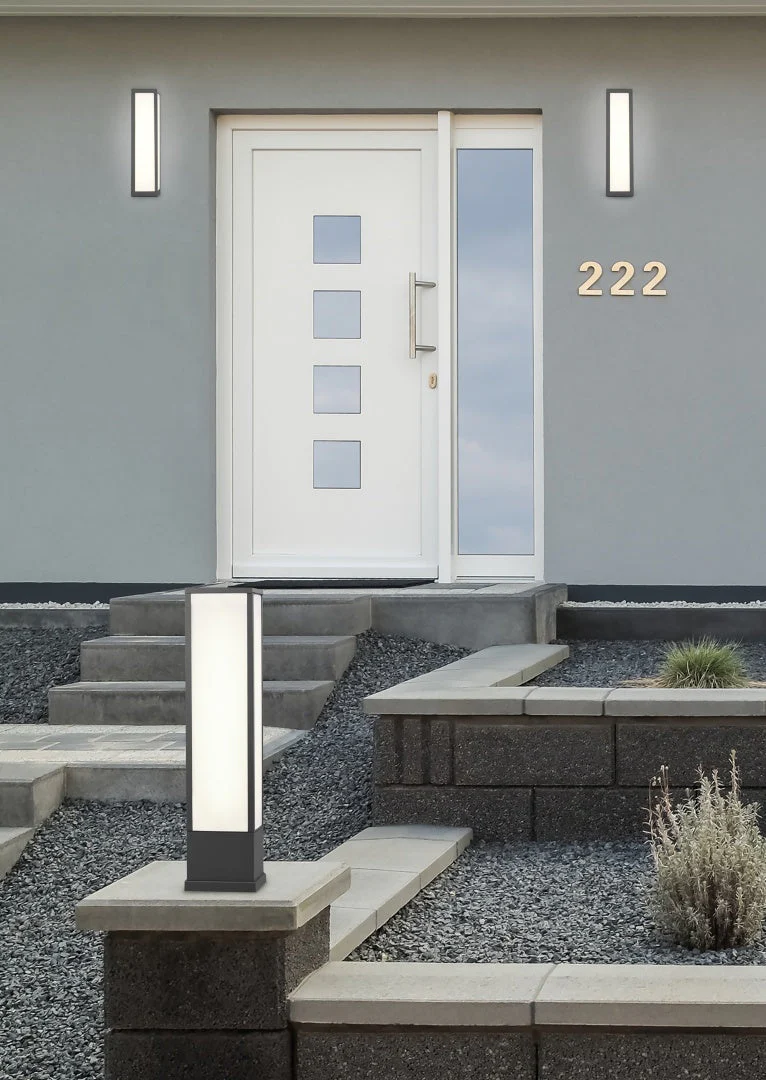 Fuerte Anthracite IP54 Outdoor LED Wall Light - Image 3