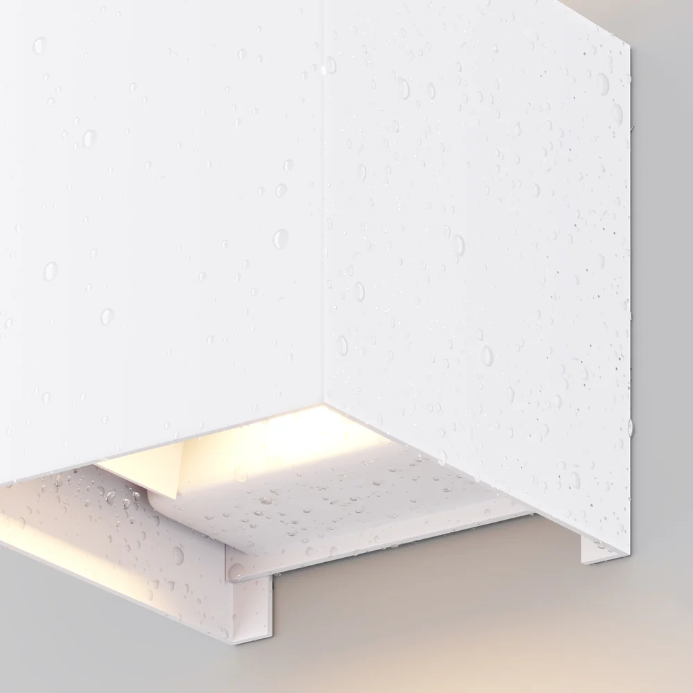 Fulton LED Up/Down Outdoor Wall Light- Black/ White Finishes - Image 11