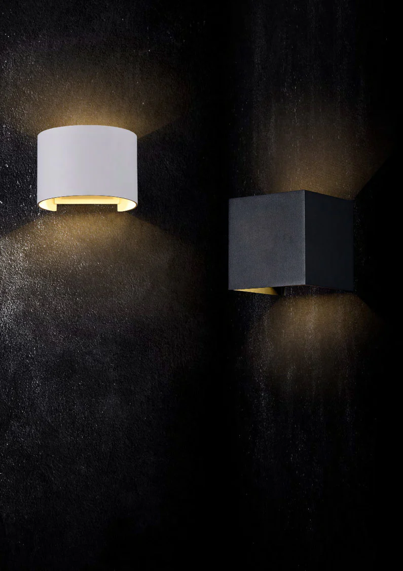 Fulton LED Up/Down Outdoor Wall Light- Black/ White Finishes - Image 13