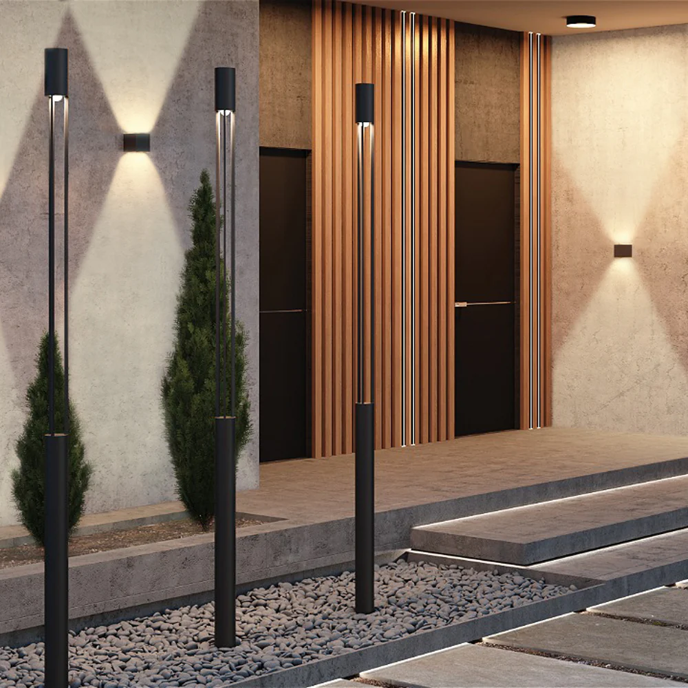 Fulton LED Up/Down Outdoor Wall Light- Black/ White Finishes - Image 15