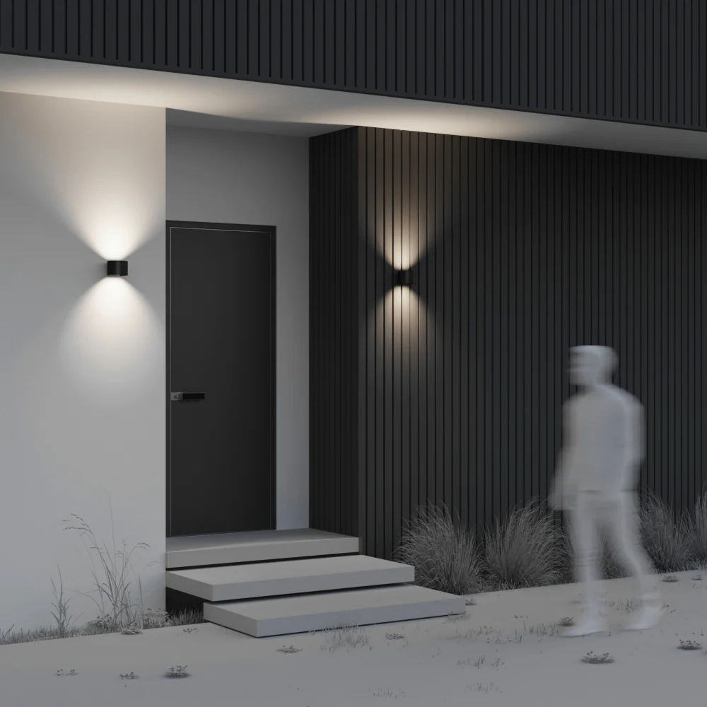 Fulton LED Up/Down Outdoor Wall Light- Black/ White Finishes - Image 16