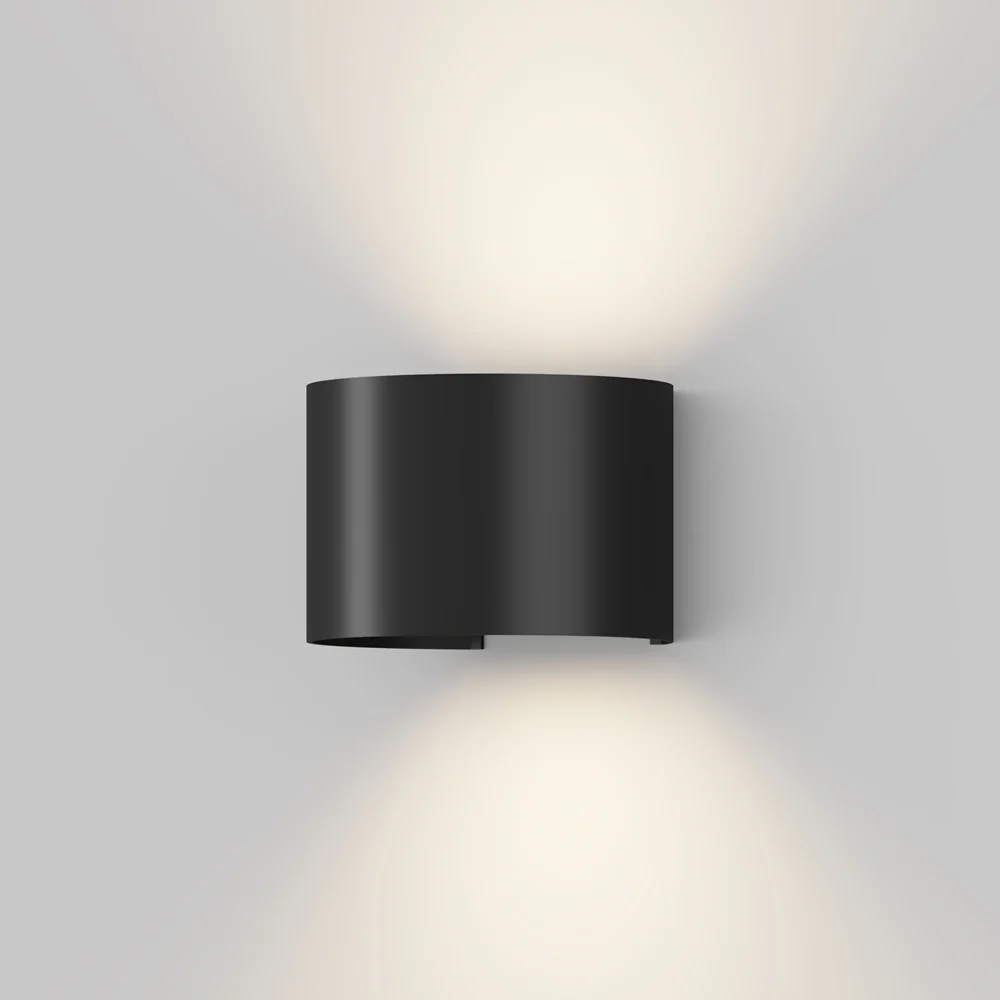 Fulton LED Up/Down Outdoor Wall Light- Black/ White Finishes - Image 2