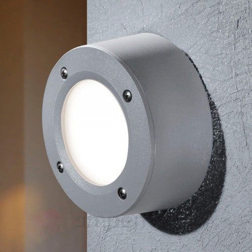 Fumagalli Magnalux Extraleti 100 Round  Black/Grey Opal LED GX53 3W Wall Light Garden Lights - Image 3
