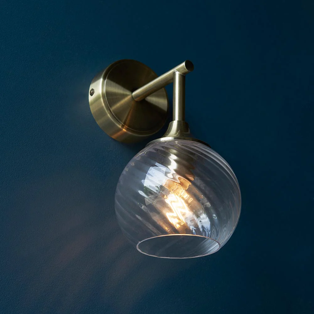Furze Wall Light - Antique Brass/Bright Nickel - Image 9