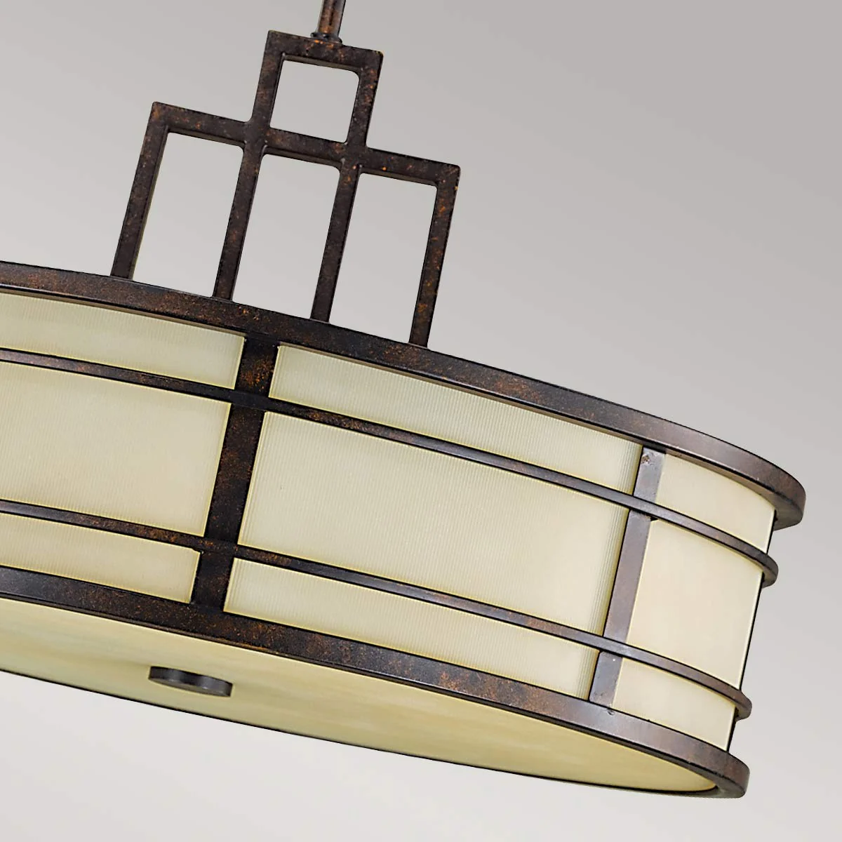 Fusion 3 Light Pendant - Grecian Bronze/Painted Natural - Image 3