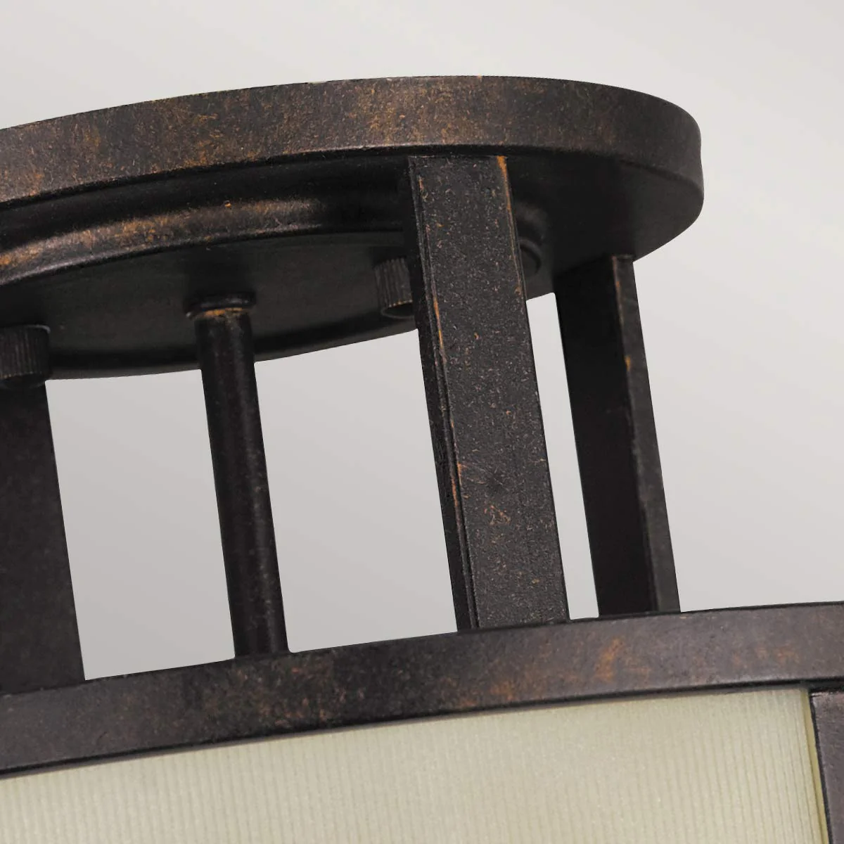 Fusion 3 Light Semi-Flush - Grecian Bronze/Painted Natural - Image 3