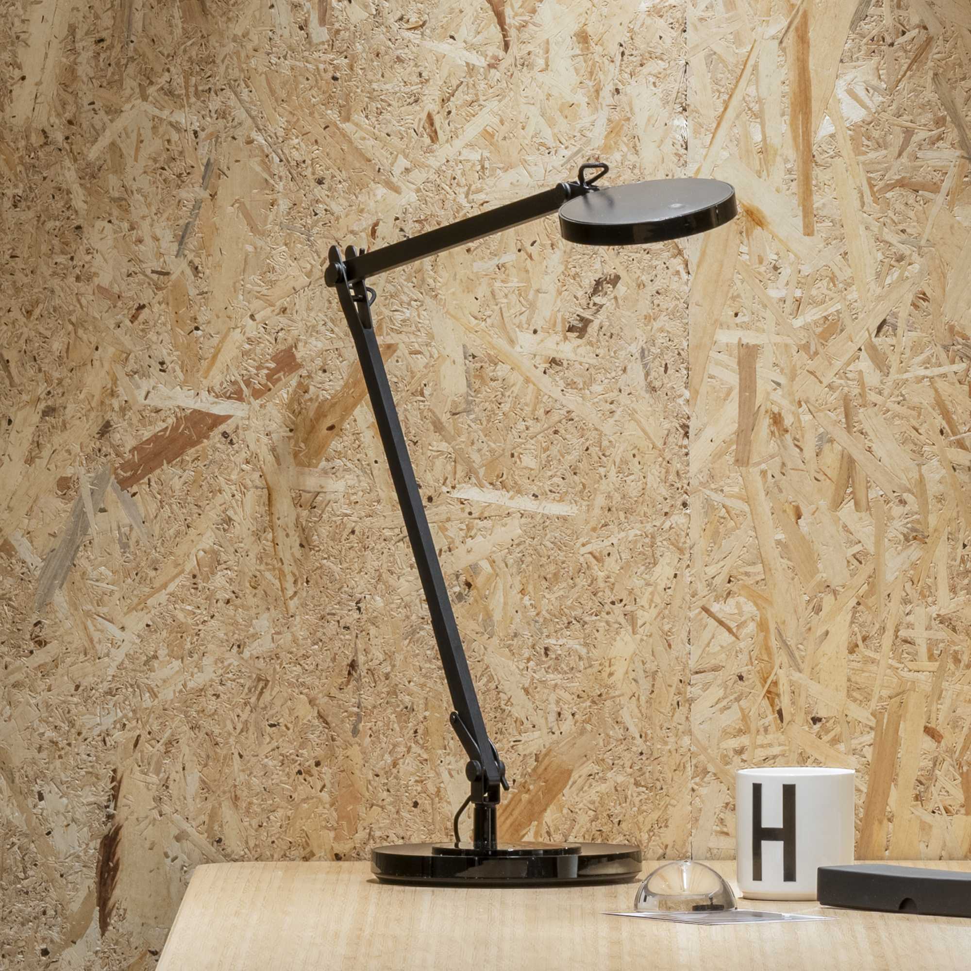 Futura Table Lamp - Aluminum/White/Black Finish - Image 6