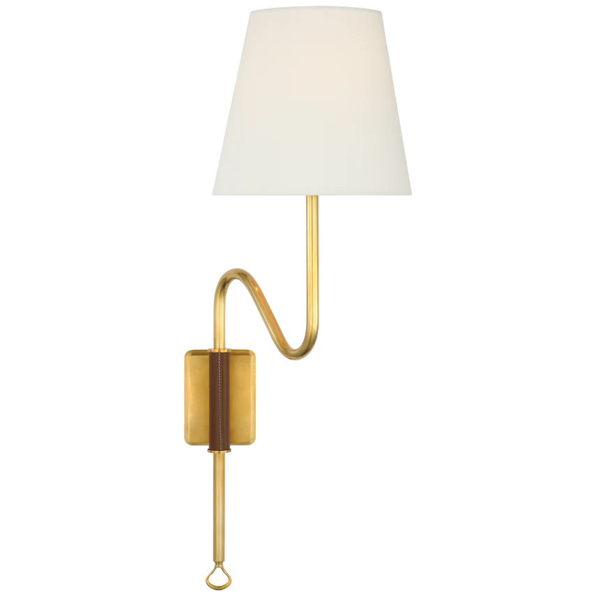 Griffin Articulating Scone - Brass/Bronze & Leather - Image 3