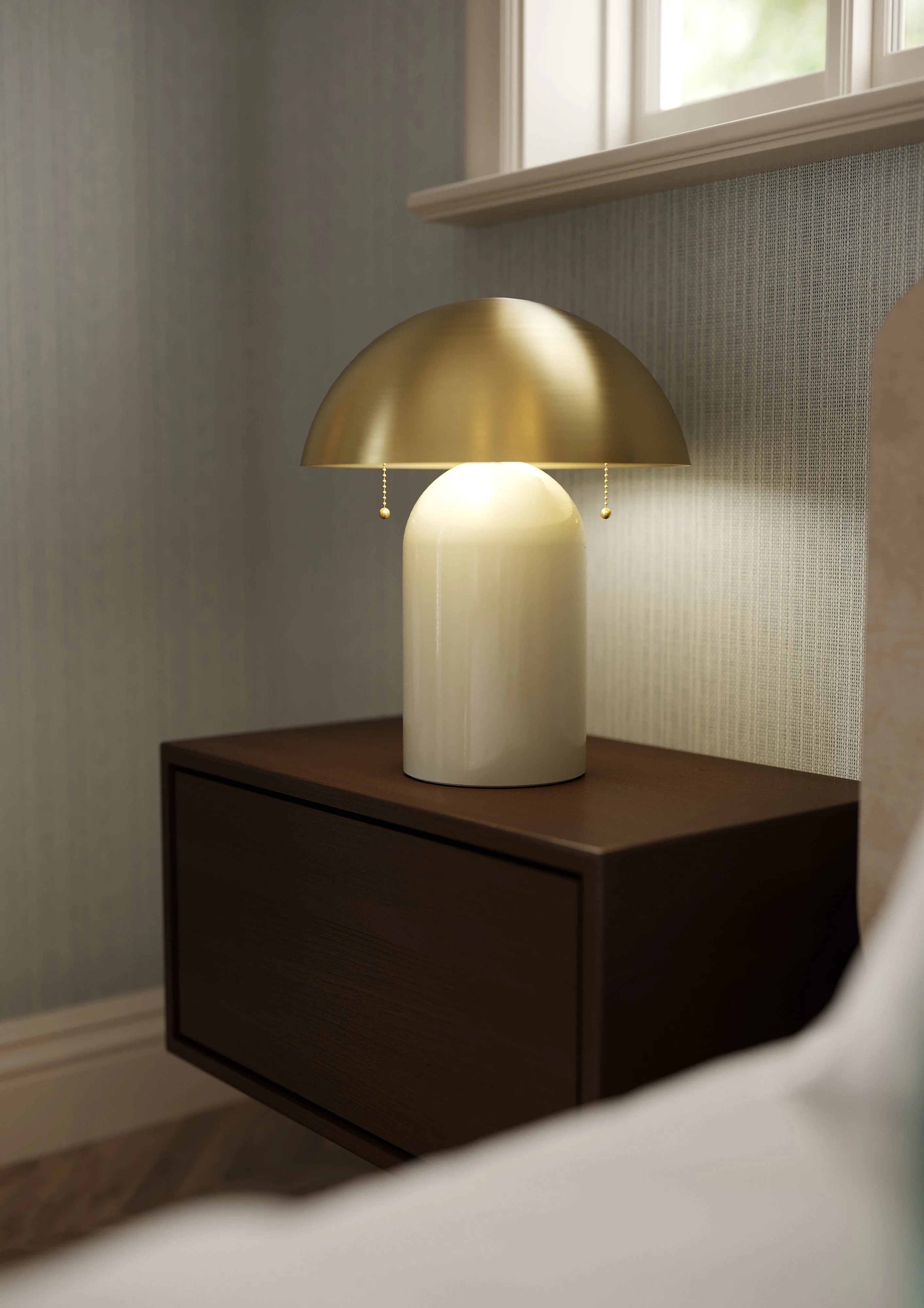 Gaia 1Lt Table Lamp - Aged Brass - Image 2