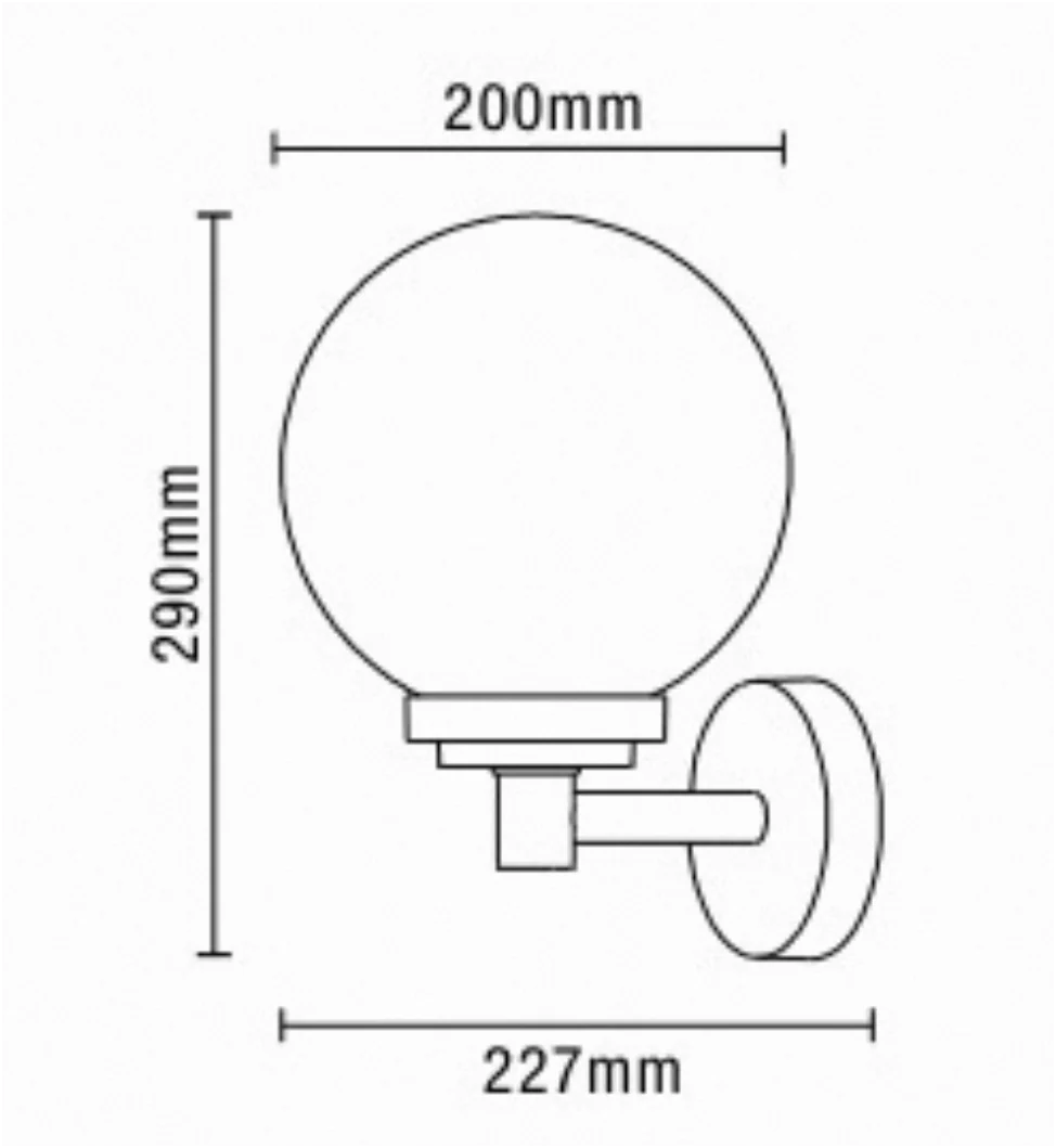Gaki Outdoor Globe Wall Light - Image 2