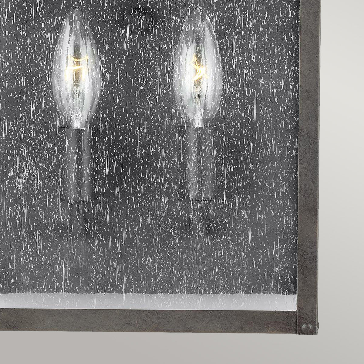 Galena 2Lt Half Wall Lantern – Sable Finish - Image 3