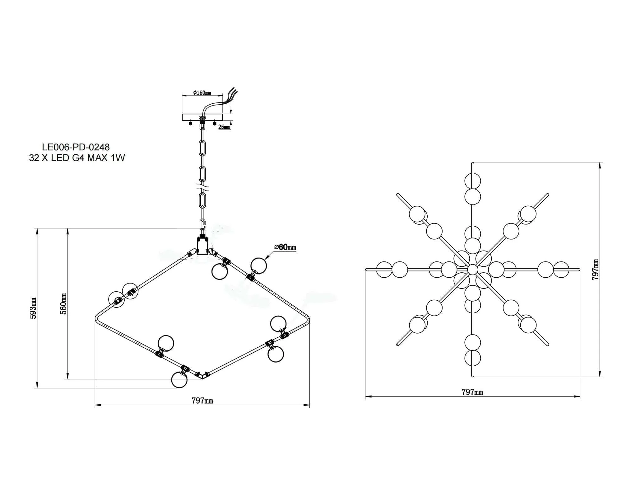 Gama Pendant Lamp G4 - Image 5