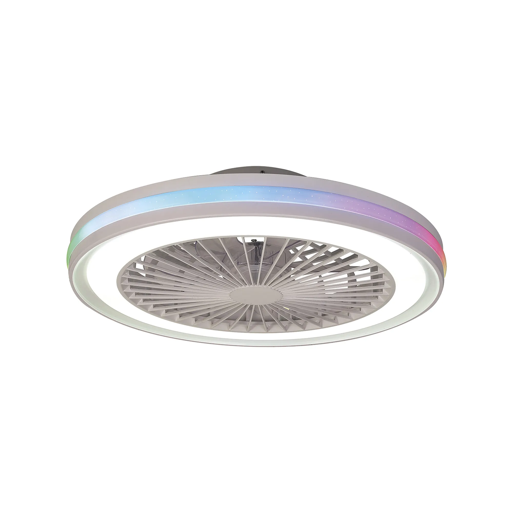 Gamer LED Fan W/e Remote Control - Black/White - Image 2