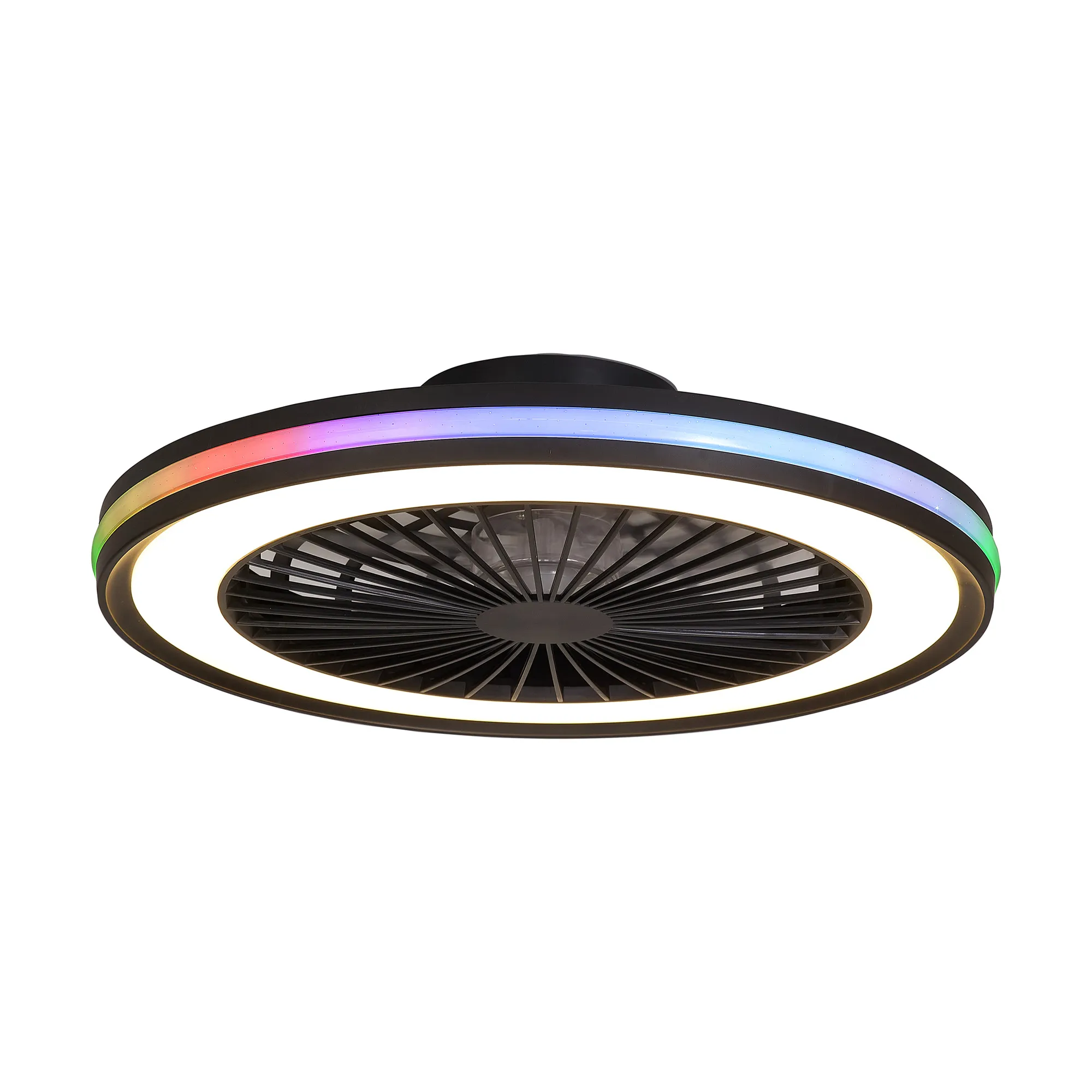 Gamer LED Fan W/e Remote Control - Black/White - Image 3