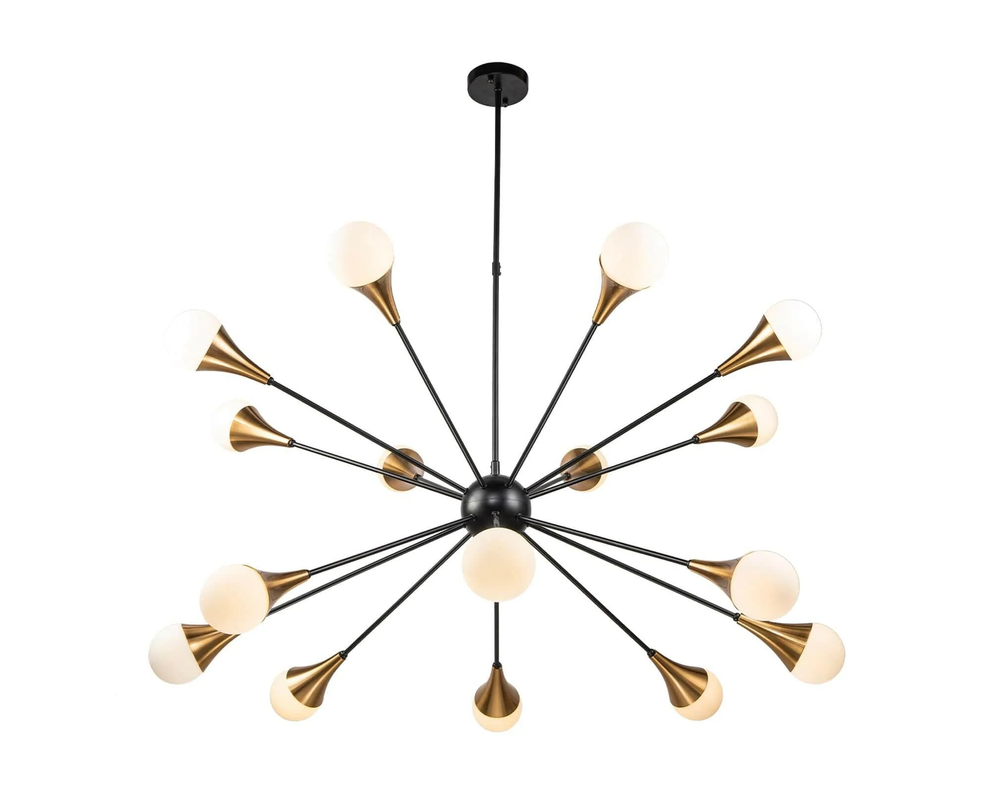 Gamma Pendant Lamp – Black Antique Brass G9 - Image 2