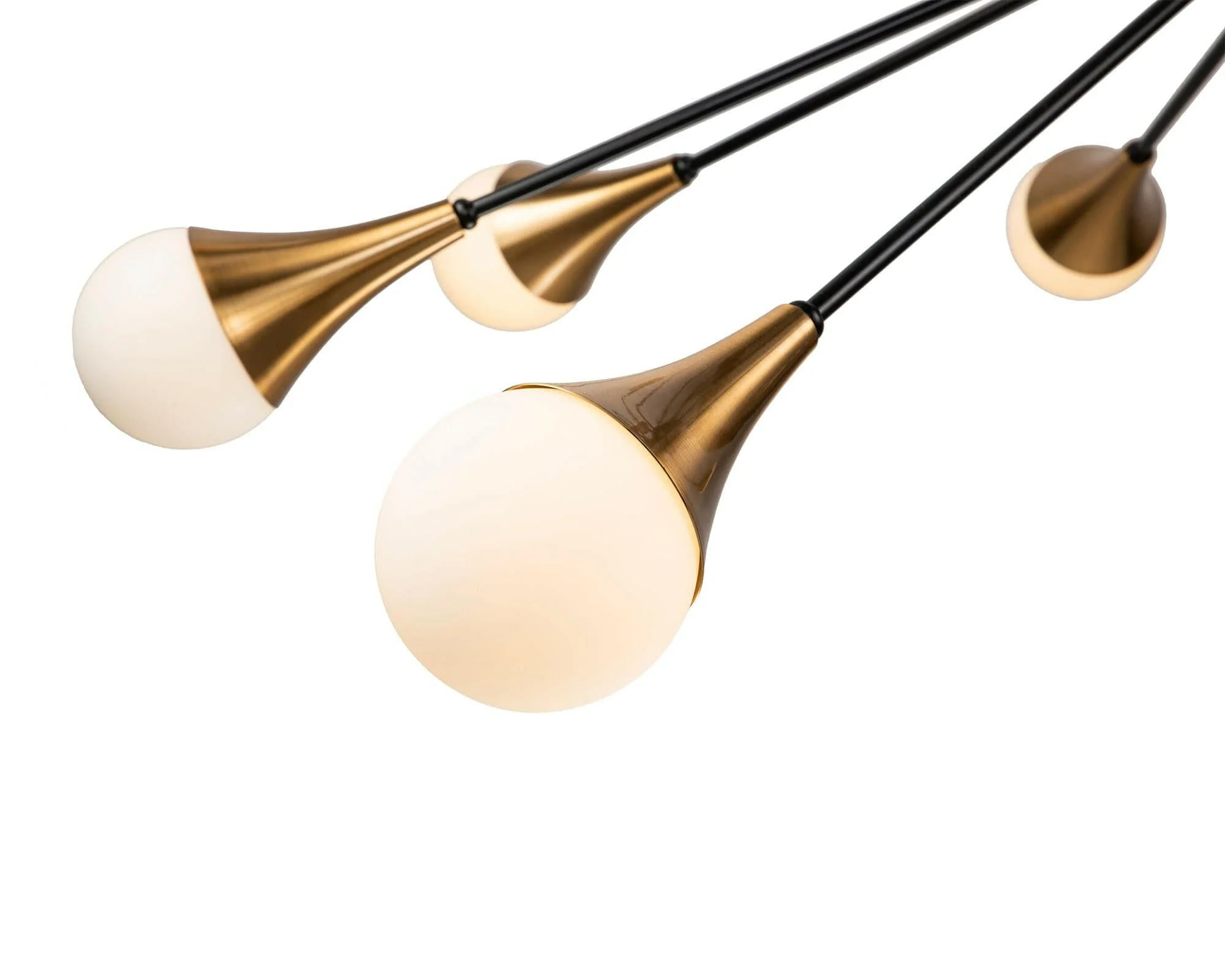 Gamma Pendant Lamp – Black Antique Brass G9 - Image 3