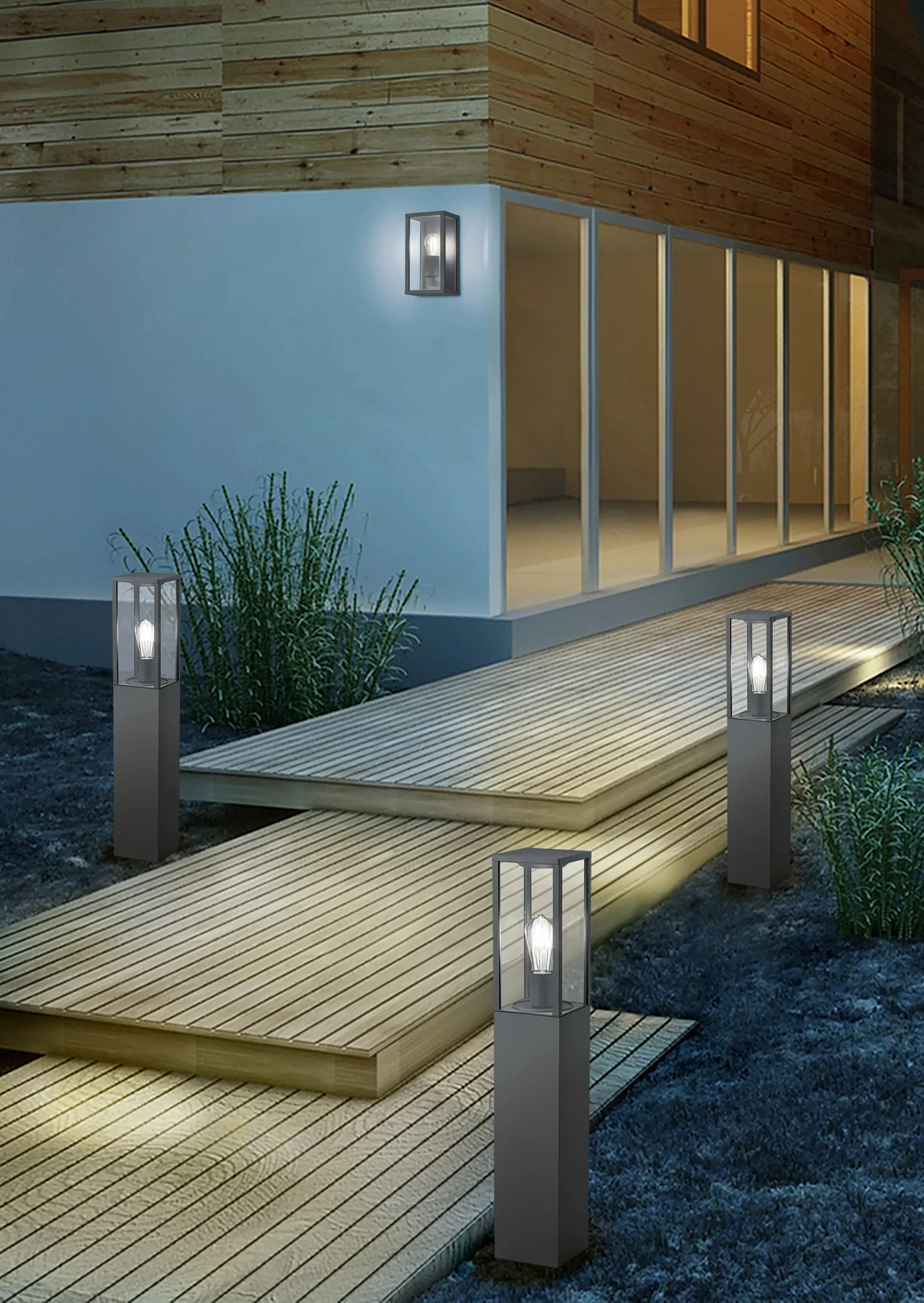 Garonne Outdoor Wall Light IP44- Various Finishes - Image 4