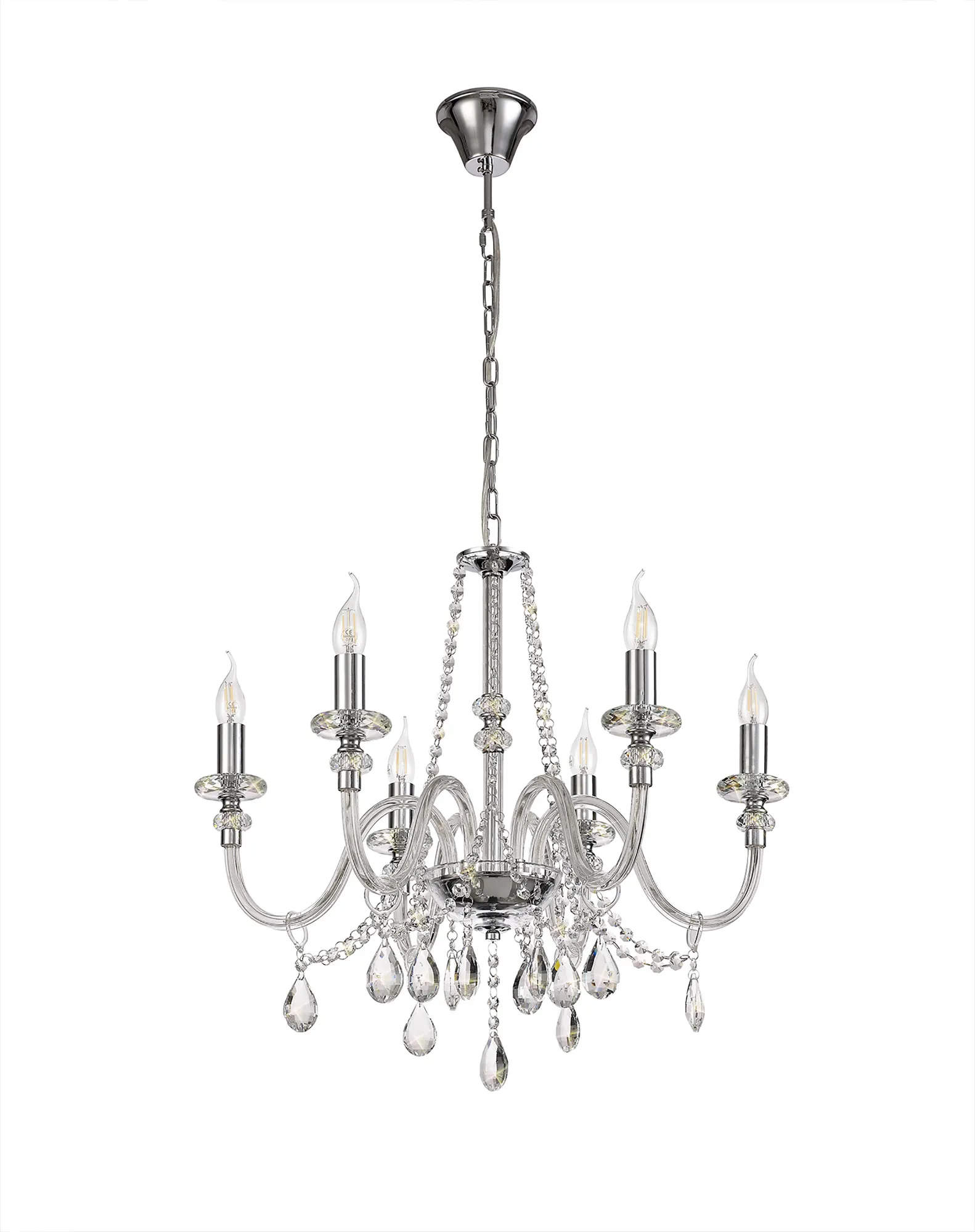 Gaston 4/6/8/12Lt Crystal Chandelier - Image 2