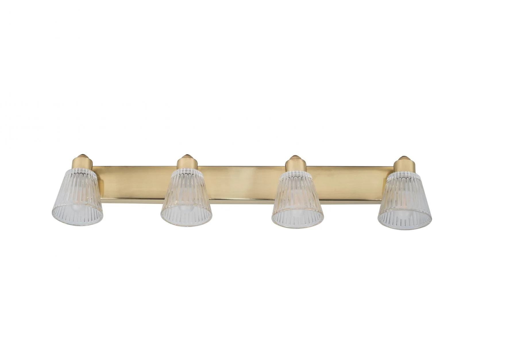 Gatsby 2/4Lt Bathroom Wall Light IP44 - Polished Chrome/Satin Brass - Image 4