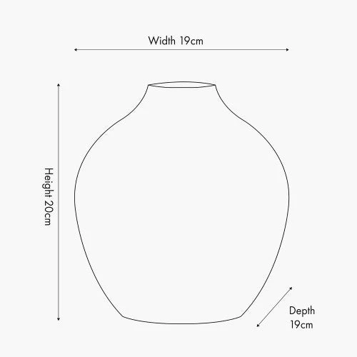 Gaudi Stoneware Geometric Vase - White Finish - Image 8