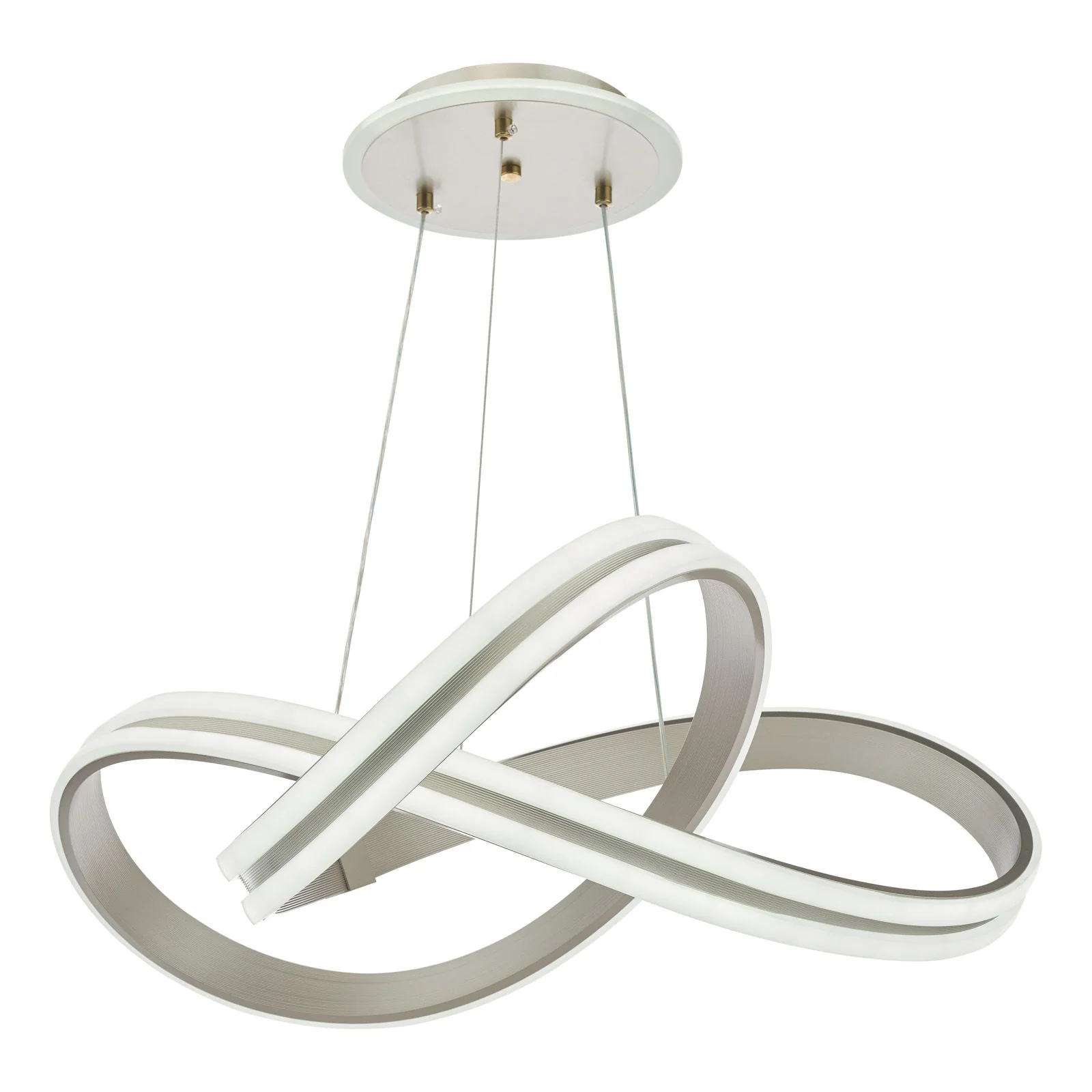 Gavino LED Pendant Light- Brushed Silver - Image 2