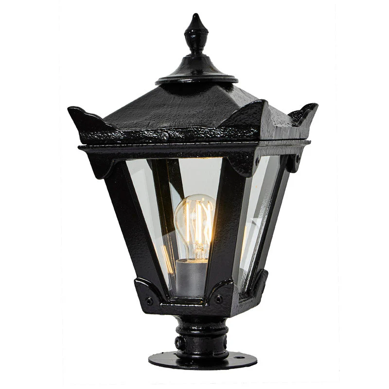 Gembrook 1Lt Flat Pier Lamp - Cast Iron - Image 3