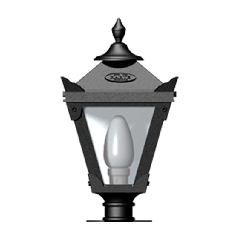 Gembrook 1Lt Flat Pier Lamp - Cast Iron - Image 7