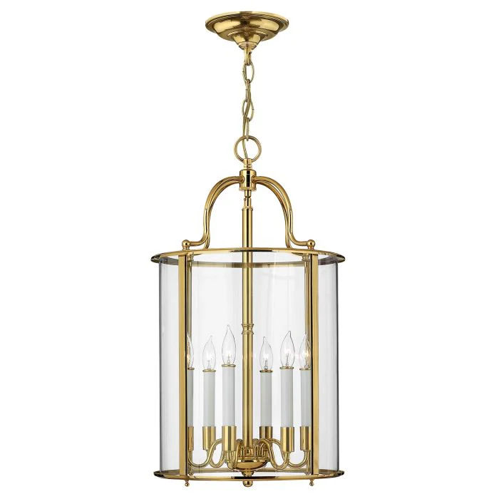 Gentry 3/4/6 Light Pendant - Nickel/ Silver/ Brass - Image 5