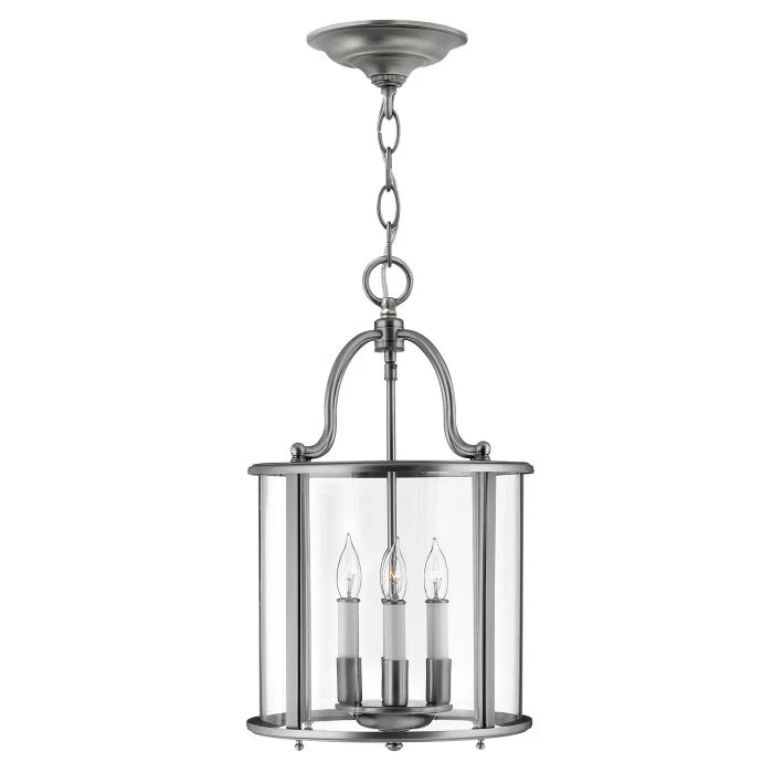 Gentry 3/4/6 Light Pendant - Nickel/ Silver/ Brass - Image 8