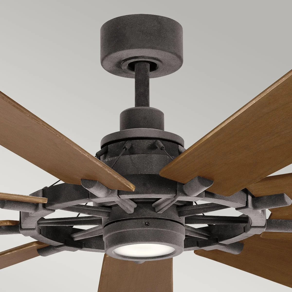 Gentry IP20 Fan - Weathered Zinc - Small and Large - Image 11