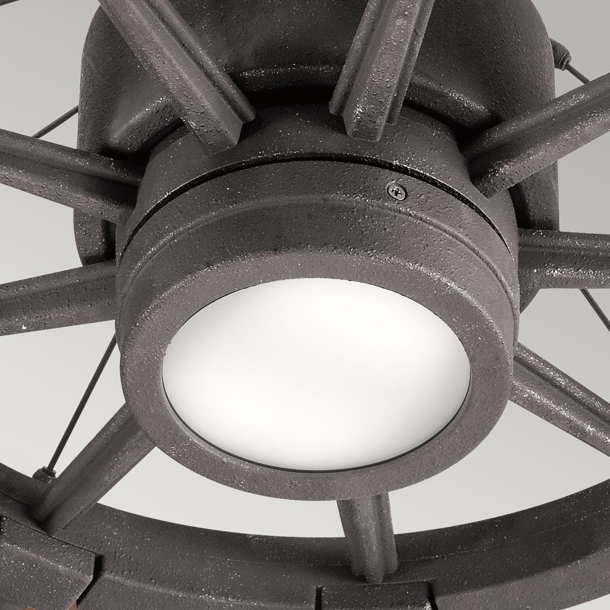 Gentry IP20 Fan - Weathered Zinc - Small and Large - Image 12
