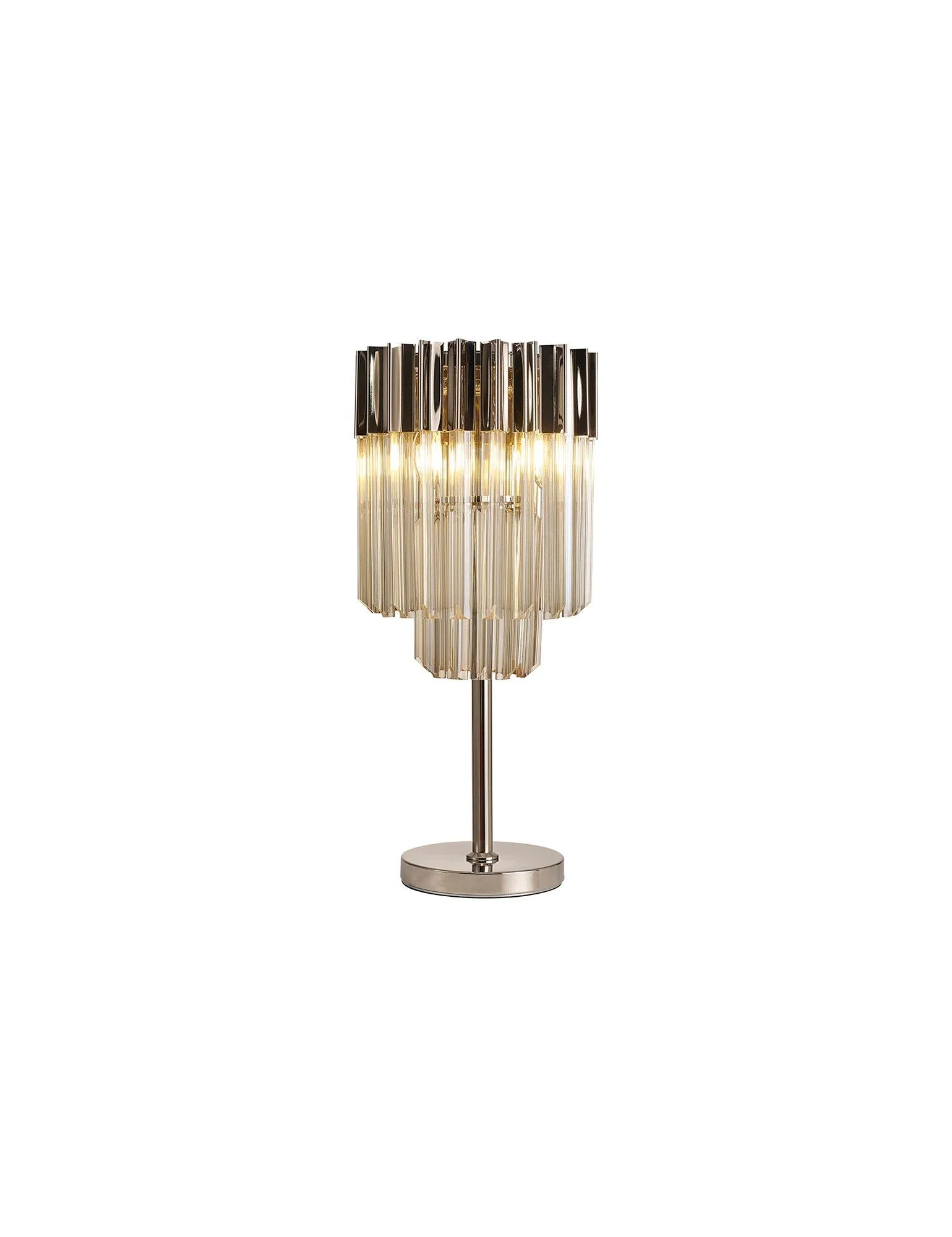 Georgia 3lt Table Lamp, Matt Black/Brass/Polished Nickel - Image 3
