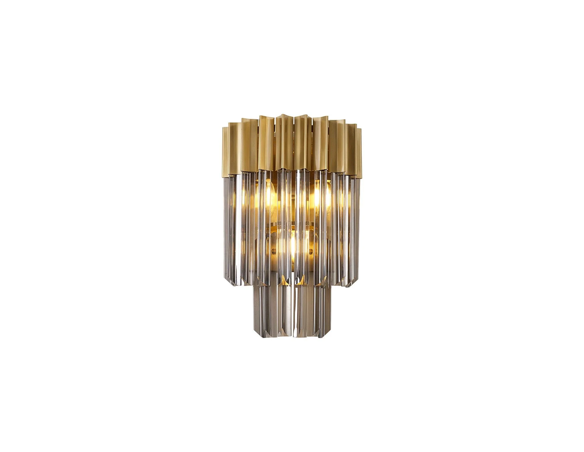 Georgia 3lt Wall Light - Matt Black/Brass/Polished Nickel - Image 11