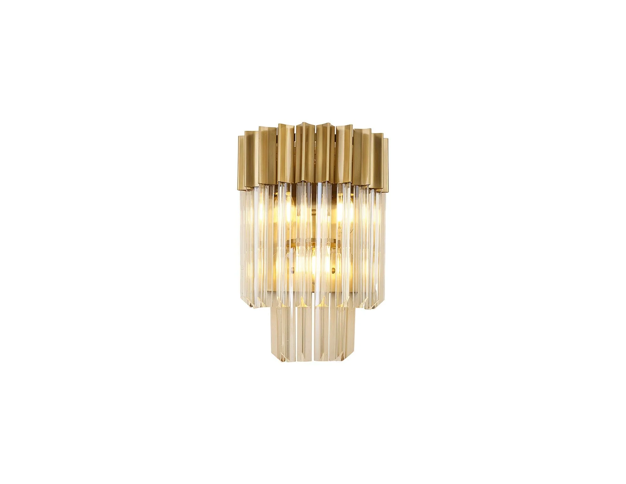 Georgia 3lt Wall Light - Matt Black/Brass/Polished Nickel - Image 12