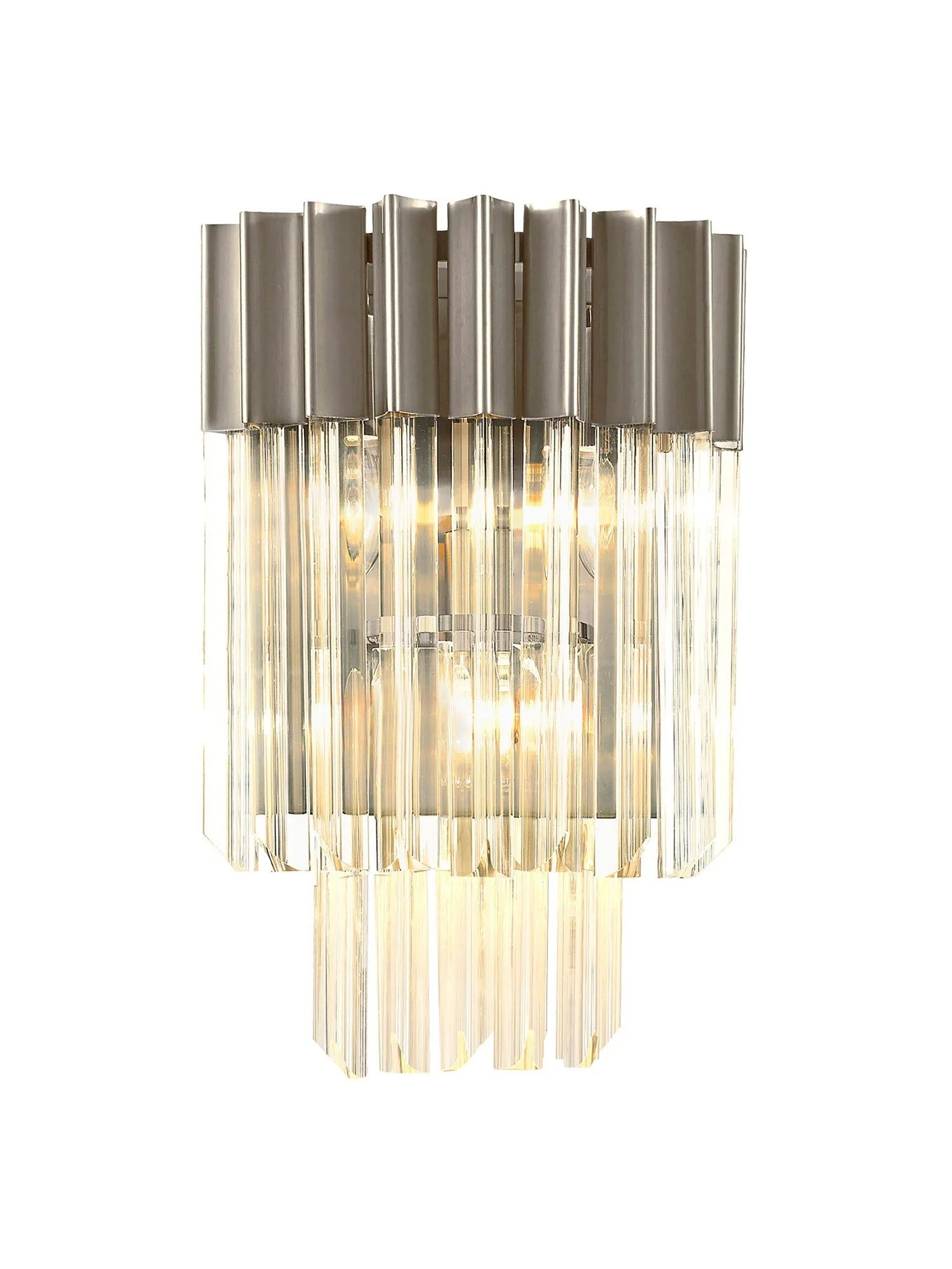 Georgia 3lt Wall Light - Matt Black/Brass/Polished Nickel - Image 3