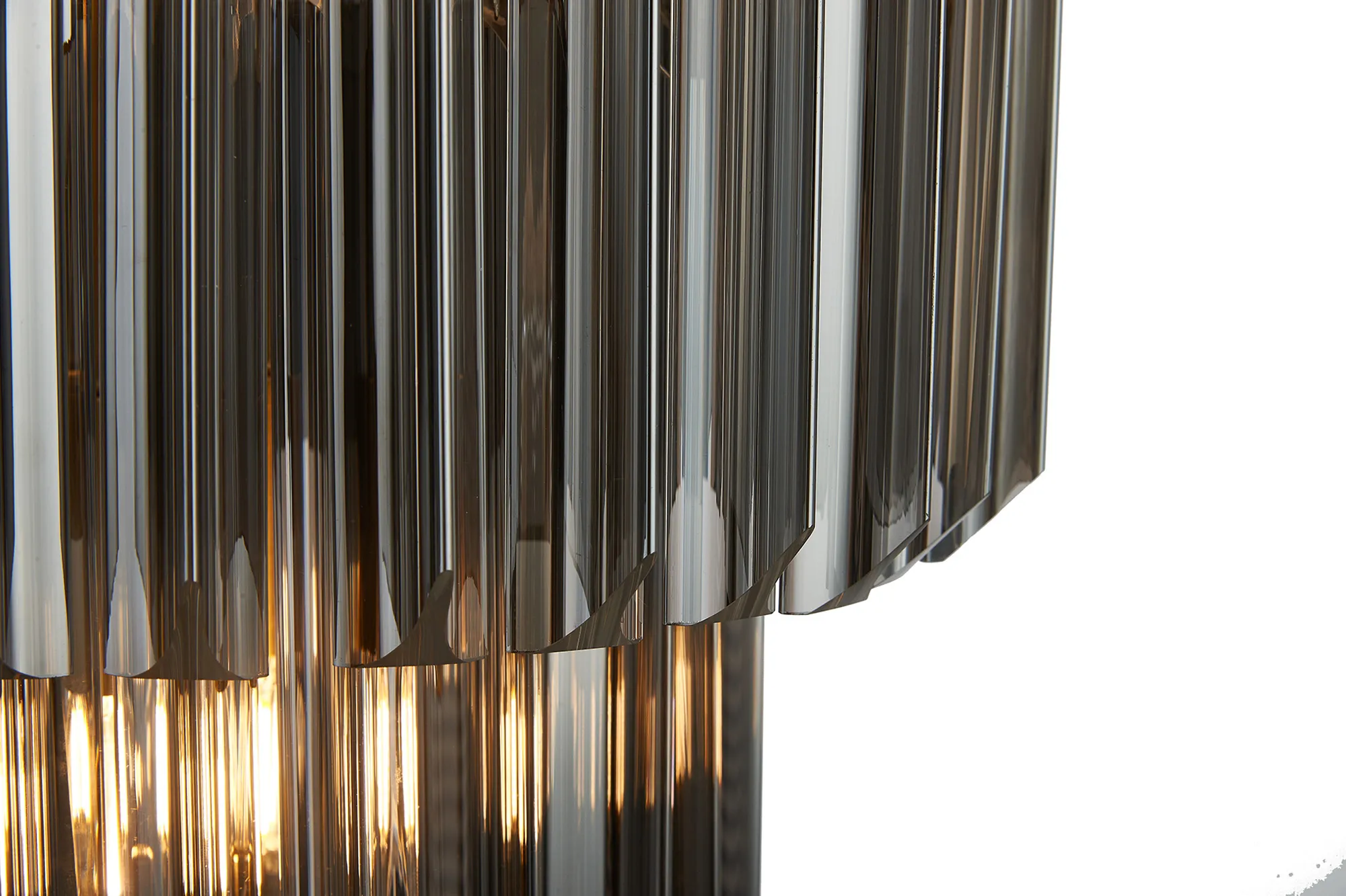 Georgia 40cm Chandelier Round 3 Tier 8 Light - Various Finishes - Image 14