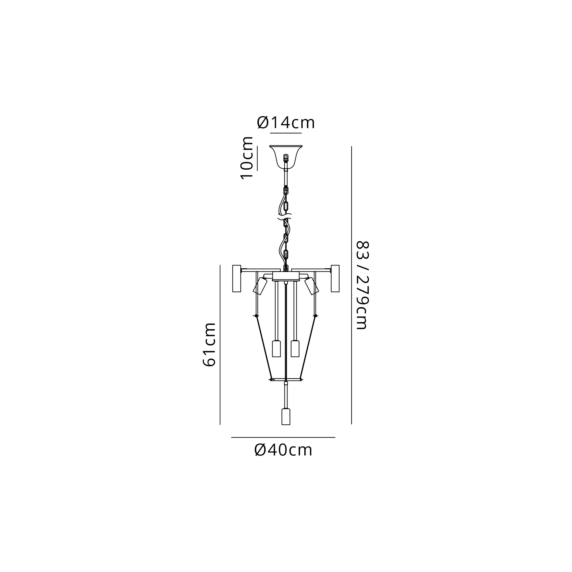 Georgia 40cm Chandelier Round 3 Tier 8 Light - Various Finishes - Image 24