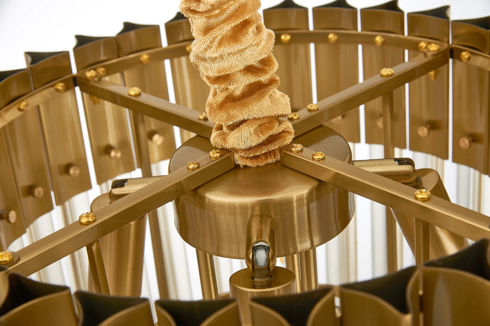 Georgia 40cm Chandelier Round 3 Tier 8 Light - Various Finishes - Image 25