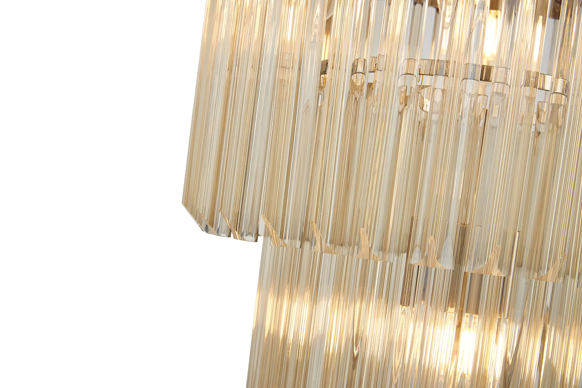 Georgia 40cm Chandelier Round 3 Tier 8 Light - Various Finishes - Image 29