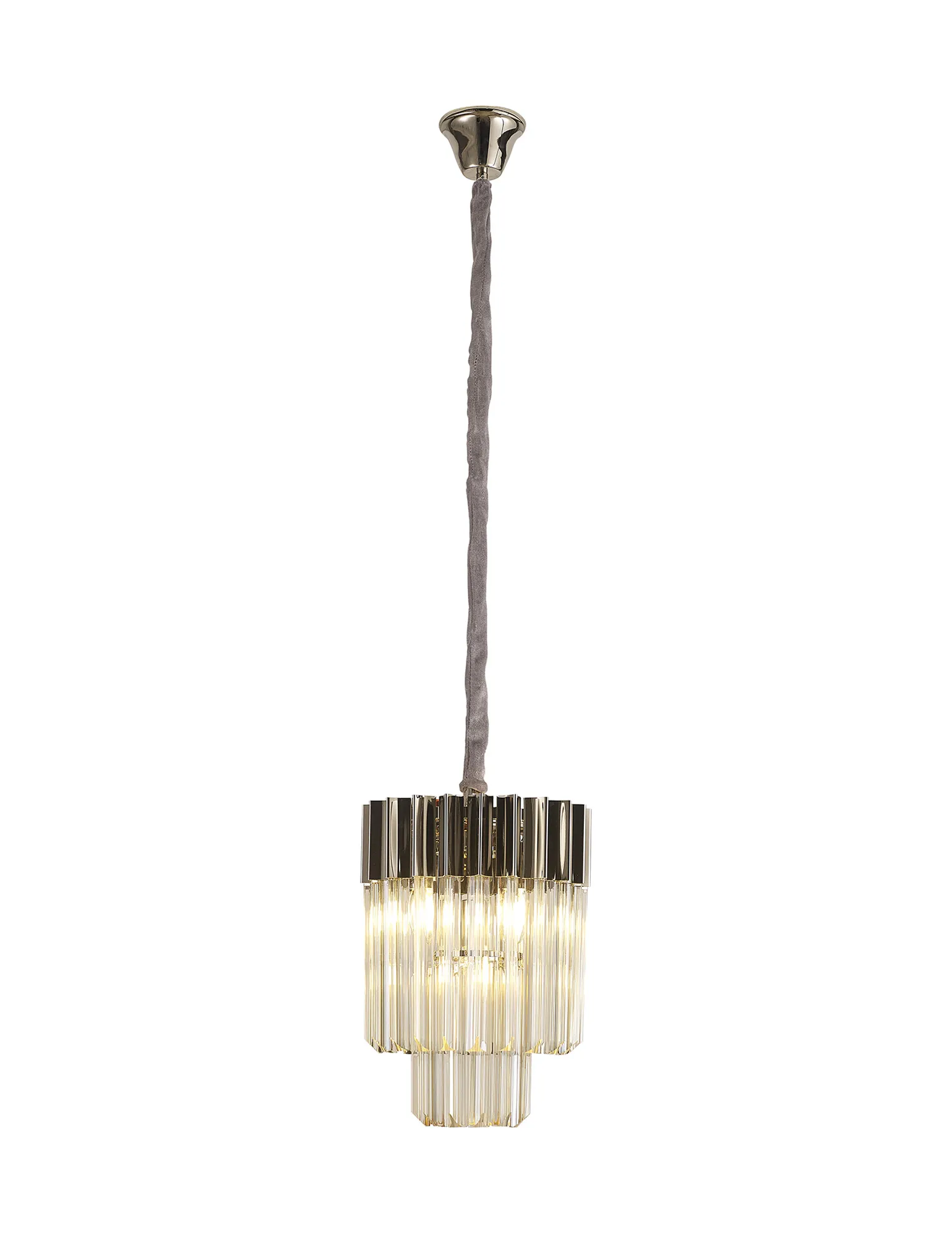 Georgia 4lt Round Pendant - Matt Black/Brass/Polished Nickel - Image 5
