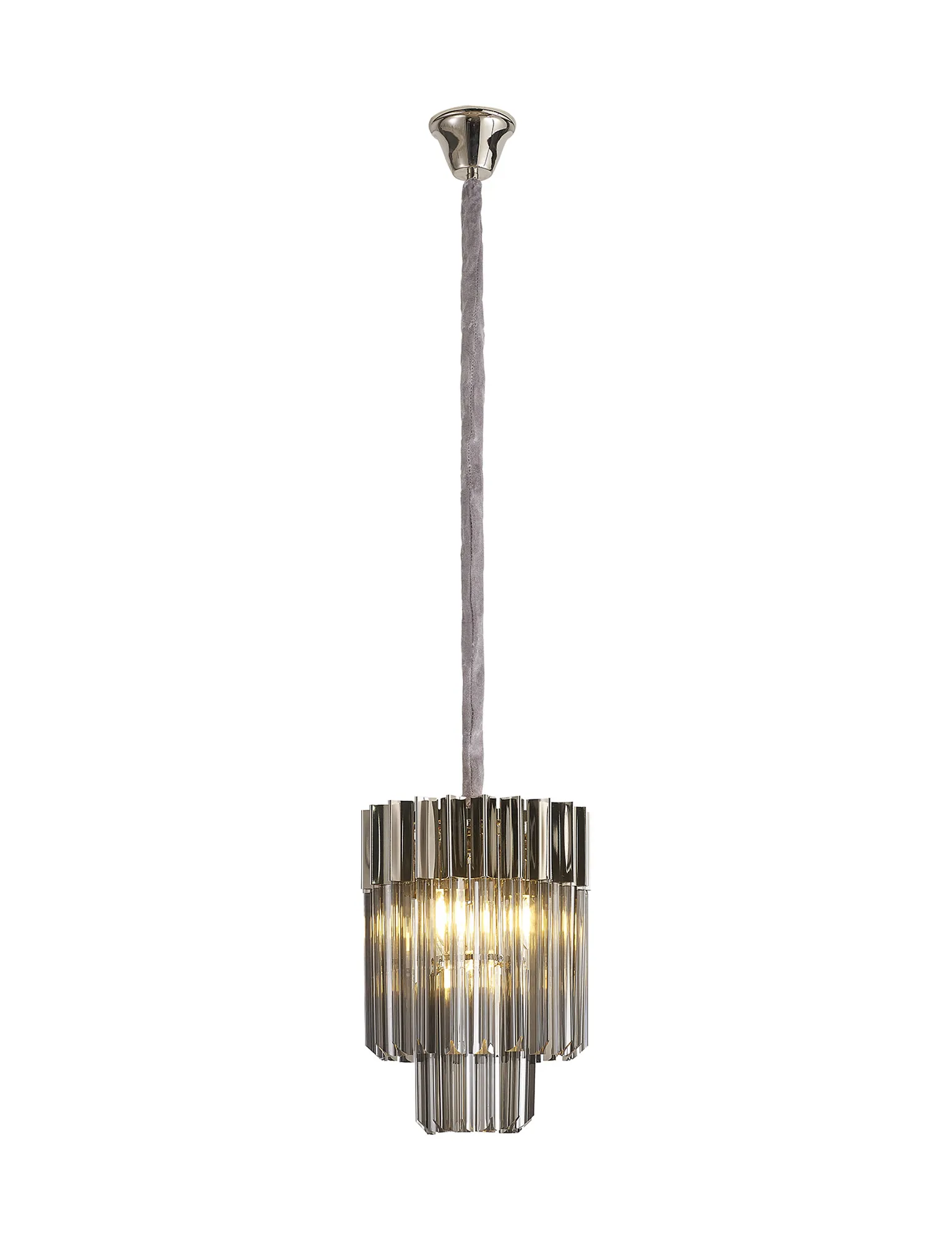 Georgia 4lt Round Pendant - Matt Black/Brass/Polished Nickel - Image 6