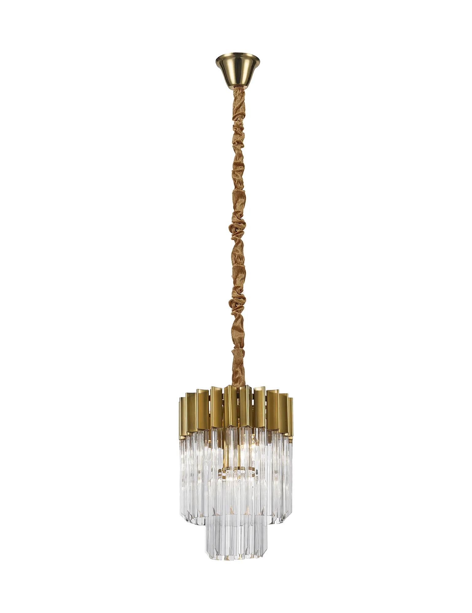 Georgia 4lt Round Pendant - Matt Black/Brass/Polished Nickel - Image 7