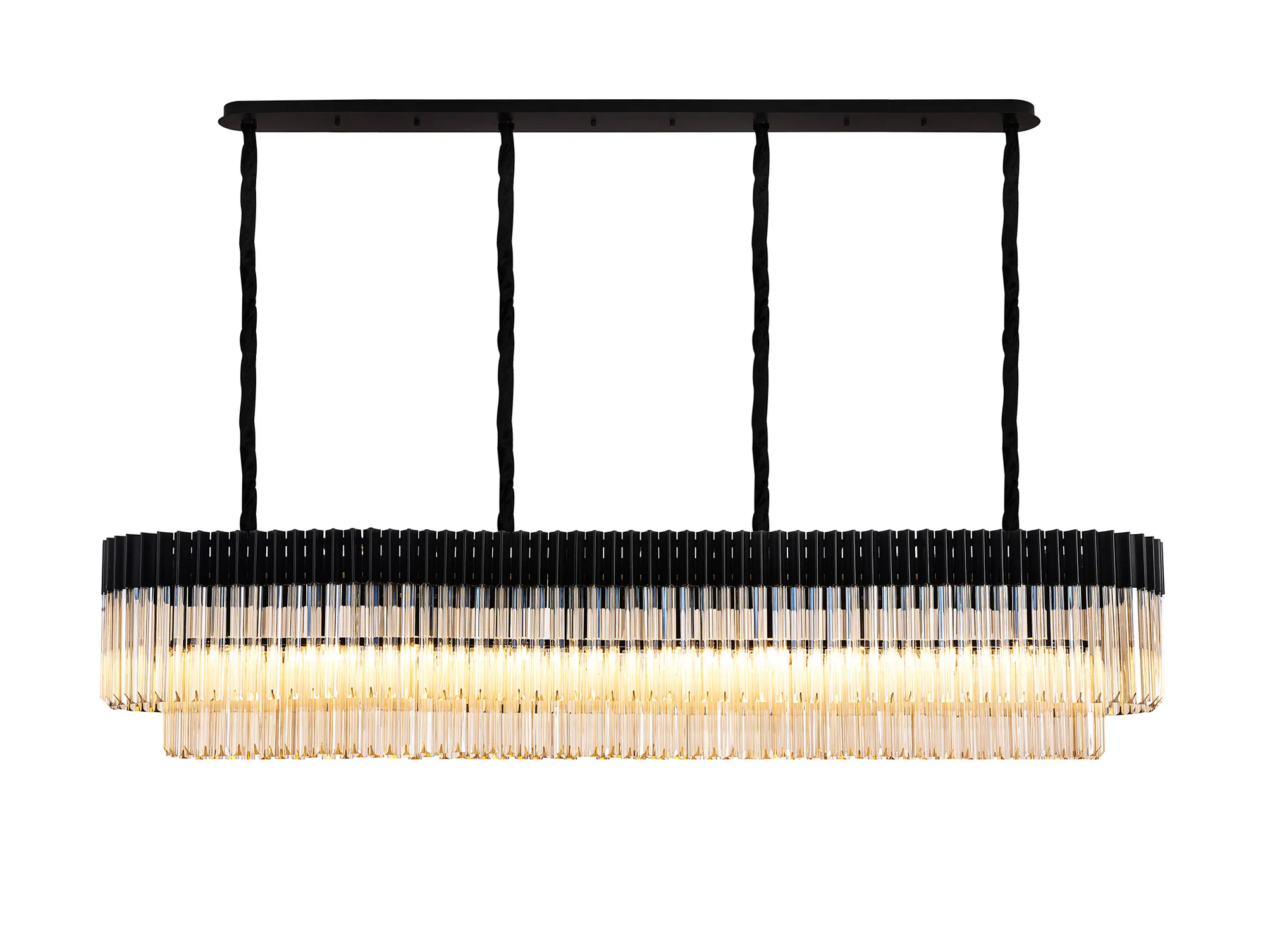 Georgia Linear Pendant, 9/10/ 13/16 Light - Matt Black/Brass/Polished Nickel - Image 11
