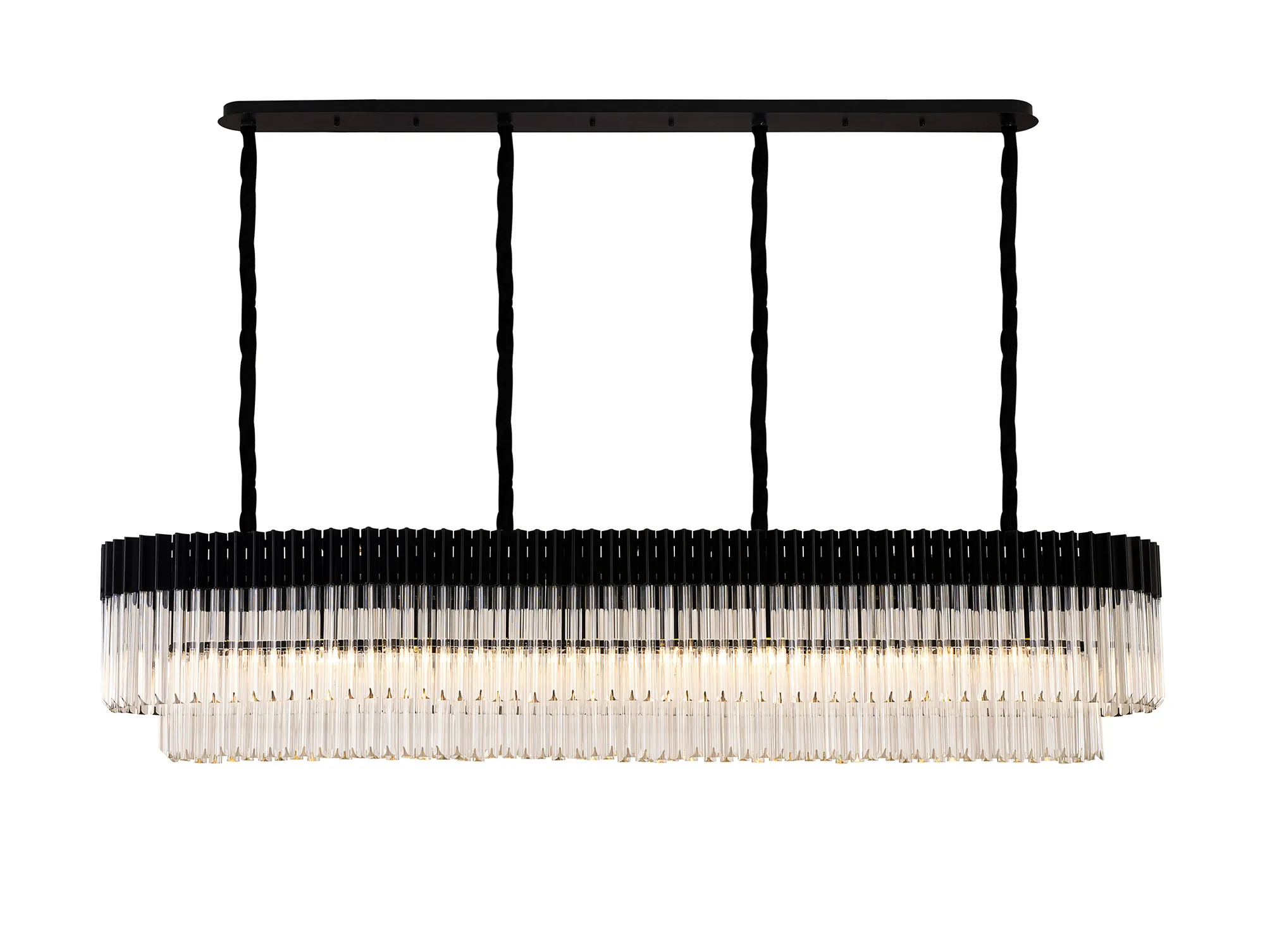 Georgia Linear Pendant, 9/10/ 13/16 Light - Matt Black/Brass/Polished Nickel - Image 13
