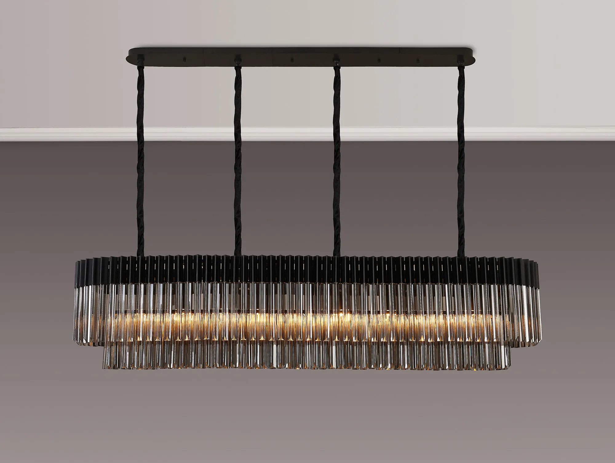 Georgia Linear Pendant, 9/10/ 13/16 Light - Matt Black/Brass/Polished Nickel - Image 17
